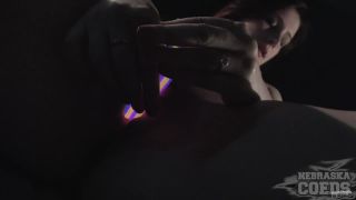 Phat Ass Teen Sabrina Kinky Glowstick Stretch Gape And  Masturbate-3