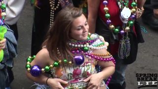 kelli staxxx femdom big tits porn | Mardi Gras Party Girls Flashing in Public | dancing-1