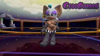 CrocGames - Rouge The Bat - Nude Mod Gameplay-9
