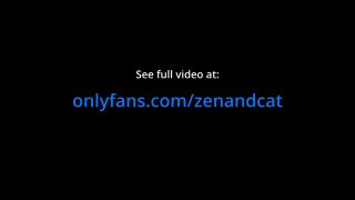 Cat_on_show,Zen and Cat - Sensual REVERSE PEGGING - Real Couple strap-on fuck in thigh high socks-5