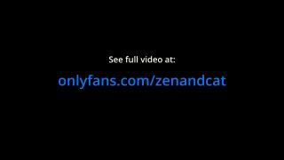 Cat_on_show,Zen and Cat - Sensual REVERSE PEGGING - Real Couple strap-on fuck in thigh high socks-9