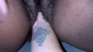 First t fisting of hairy black cunt - point of view - interracial sex porn -1