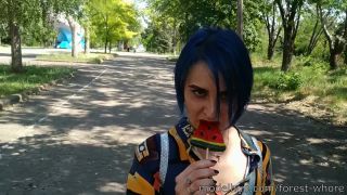 Forest whore - ukrainian teen vegan porn in the park-9