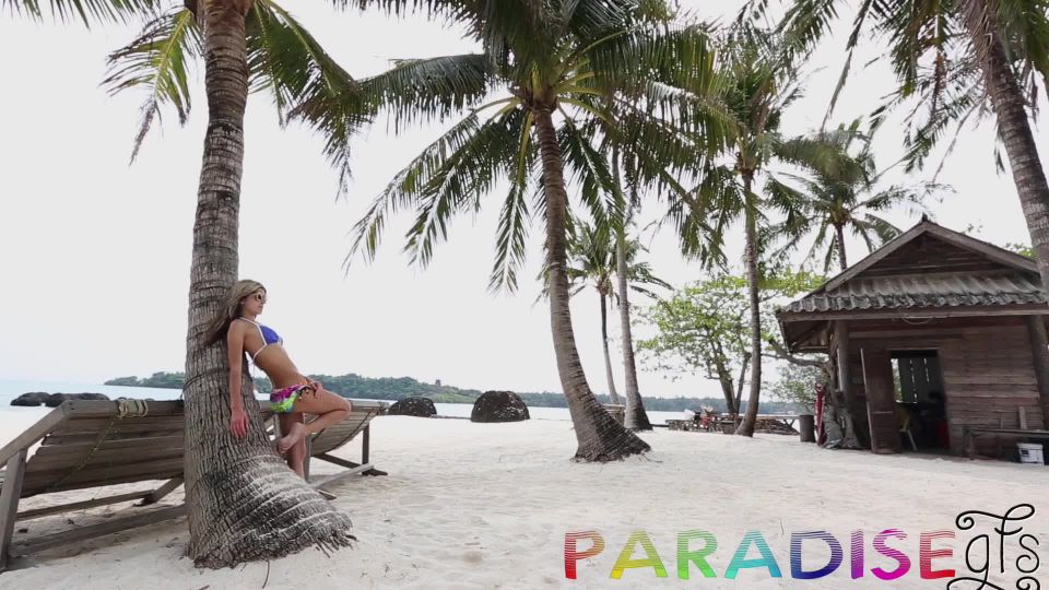 ParadiseGFs – Valentina in Skinny Blonde Russian Enjoys Bikini Sex in Resort Cabana Skinny!