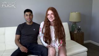 Pretty Boy Latino With Big Dick Victor Frank Loves The Tight Pussy On His First Redhead Jane Rogers!!!-0