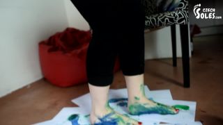 Czech Soles - Foot And Soles Painting And Soleprints, femdom chastity pegging on fetish porn -6