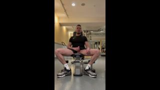 Lucas_mboy - Risky public flashing cock and jerking off in the gym-0