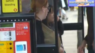 porn video 23 porno big ass licking candid – chick with massive macromastia standing in busstop, porn hd on big tits porn-5