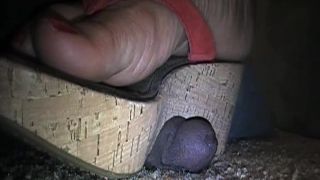 xxx video clip 42 fat girl fetish MS. FOXXY – NEW SANDAL CRUSH – EBONY COCK CRUSHING UNDER HEELS, femdom on fetish porn-5
