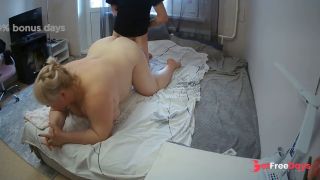 Mother-in-law fucked in mouth, pussy doggy style and cum on big ass-7