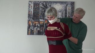 free xxx video 27 Tight Chicken Wing Jute Hogtie, bdsm shit on bdsm porn -3