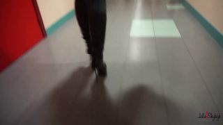 Julie Skyhigh, Pantyhose, Stockings, Leggings - 150204 walking in furs leather boots and jeans [foot fetish] - [Feet porn]-4