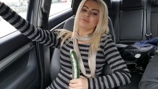 Public Fuck With Big Cucumber Until Squirt Car Masturbation Street 720p-1