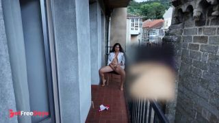 [GetFreeDays.com] Risky Nude Public Balcony Masturbation of My StepSister Sex Video December 2022-5