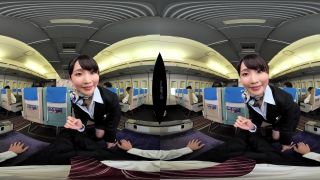 Kawagoe Yui, Nonomiya Misato, Kiritani Nao DSVR-582 【VR】 Hospitality Straddling With Uniform, Underwear, Naked Oma Co Air VR 2 - Stewardess-0