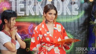 Carla Jessi - Sexy Ninja master teaches her students in the art of JERKAOKE-2