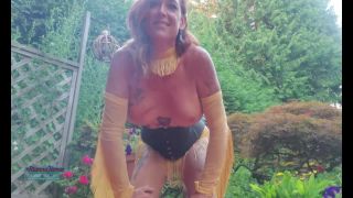Ts Rianna James – garden smoke fetish Shemale!-0