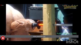 Gay Amateur Dildo Big anal dildo deep in my ass-8