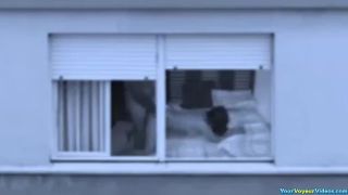 Mature couple fucking by the window-7