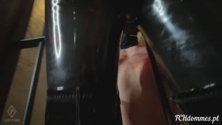 online clip 30 hot feet fetish femdom porn | Lady Perse - Both Holes Penetrated On This Slave | dildo-6