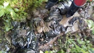 My Dirty Hobby - Shinylady2015 - Aussortierte Wetlook Lack Jacke & Regenjacke mit Gummistiefel im S... - Amateur-5