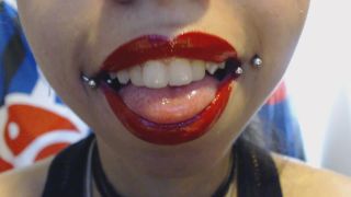 free video 15 Miss Alice the Goth – Red Lipstick Drooling and Spit Bubbles | miss alice the goth | amateur porn amateur interracial video-0