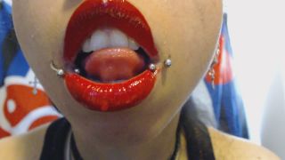 free video 15 Miss Alice the Goth – Red Lipstick Drooling and Spit Bubbles | miss alice the goth | amateur porn amateur interracial video-1