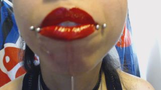 free video 15 Miss Alice the Goth – Red Lipstick Drooling and Spit Bubbles | miss alice the goth | amateur porn amateur interracial video-5