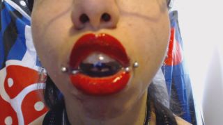 free video 15 Miss Alice the Goth – Red Lipstick Drooling and Spit Bubbles | miss alice the goth | amateur porn amateur interracial video-8