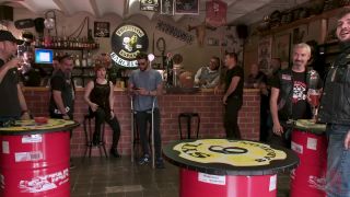 Mz Berlin, Candela – Busty Blonde Candela X Submits In Biker Bar – Public Disgrace – Hd 720P blowjob -5