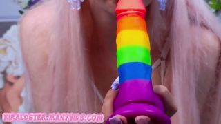 Dirty Talk 1 Big Boobs Play from Blonde and Hot Dildo Blowjob. Dirty Talk -6