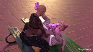 Verified Amateurs Thot skip school to fuck Ebony futa girlfriend in central park-5