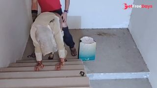Janu ne dia gift-Sex with Horny teacher on stairs-9