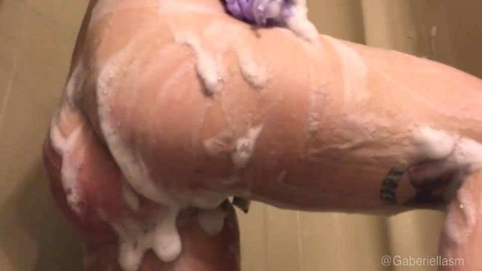 M@nyV1ds - Gaberiella - BBW Bigtits soapy wet shower JOI