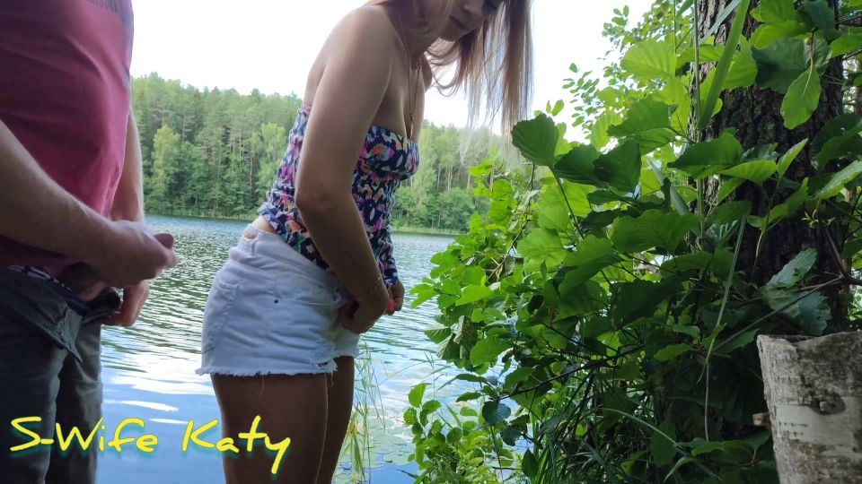 Casual Sex With A Stranger In The Woods With Cum In Pussy - Public
