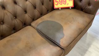 devil-sophie - Public Sofa kauf mit Sophie - Ob es den harten Pissstrahl von mir aushaelt , amateur webcam videos on amateur porn -8