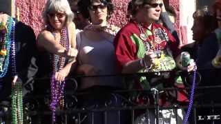 Mardi Gras Chicks Flashing in the Streets public -0