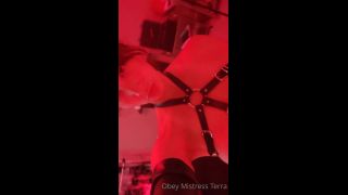 Mistress Terra - obeymistressterra () Obeymistressterra - fancy being whipped by a bare breasted woman in leather boots and gloves 29-07-2020-0