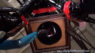 ballbusting fetish Latex Porn – 7763 – Fetisch Narzisse – The Used Rubber Girl On The Chair, rubber on fetish porn-1