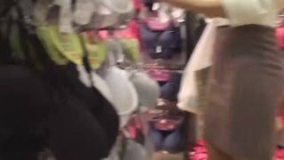 Hot lady shops for a new bra-0