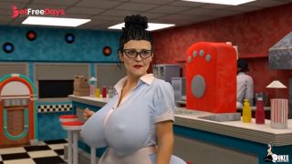 Curvy Golf sucks off the boss while nerdy girl takes hard BBC in prison-2
