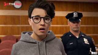 Curvy Golf sucks off the boss while nerdy girl takes hard BBC in prison-7