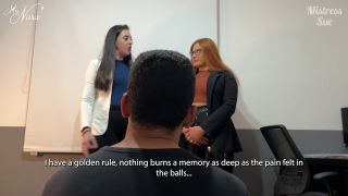 free porn clip 41 facesitting fetish threesome | Mistress Nara Neveu – Nara And Sue Teach Their Trainee A Lesson Hell Never Forget | redhead-7