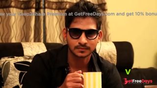 Indian Housewife Aunty Varsha Romance With Husband Friend In Bedroom On Saree Hot Telugu Short Film -1