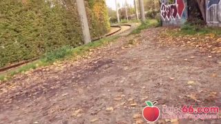 German German Highway Hot Public Sex With 2 Milfs-9
