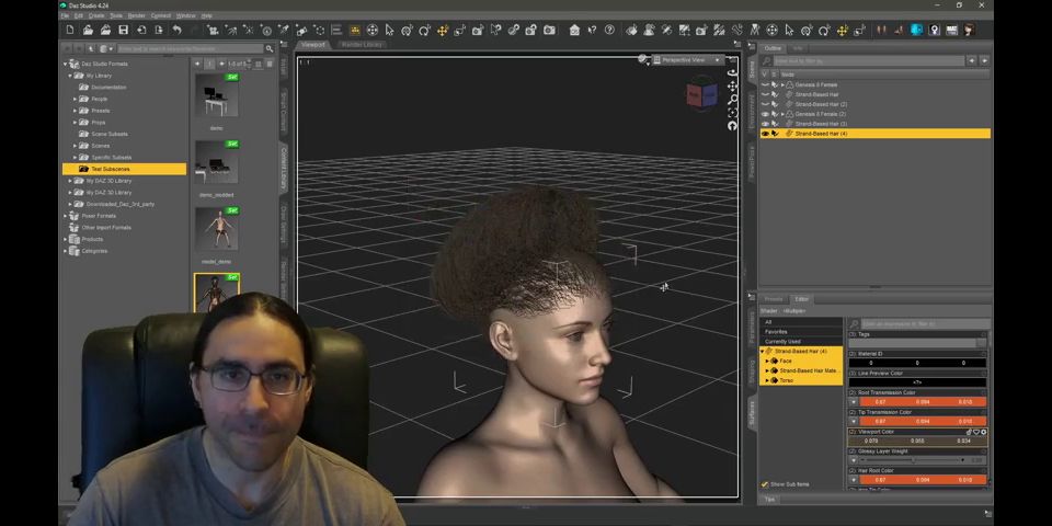Reality Building the Leticia Scene Hair, Skin, and Physicality