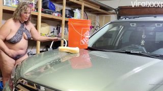 MILF porn URSULA ANDREIA fantasymilfursula OnlyFans Curvy Goddess Washing Car in Bikini Showing Huge Tits and Ass-1