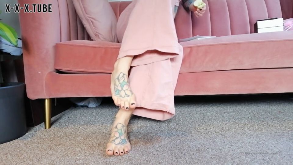 Adreena Angela Custom Clip Foot Dangle Ignore I Got Off Cam At Am Last Night And Was Up Am To Par  Trance  Adreena Angela 