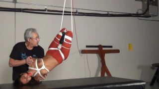 adult clip 37 Drea Custom Hogtied Pantyhose Inversion, ruined orgasm bdsm on bdsm porn -9
