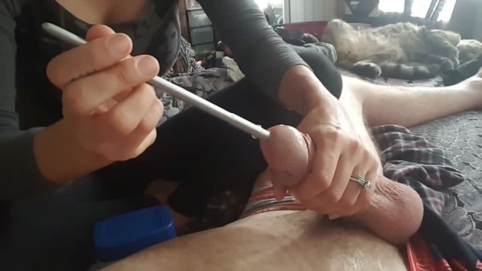 homemade wife femdom cock stuffing  ball crush